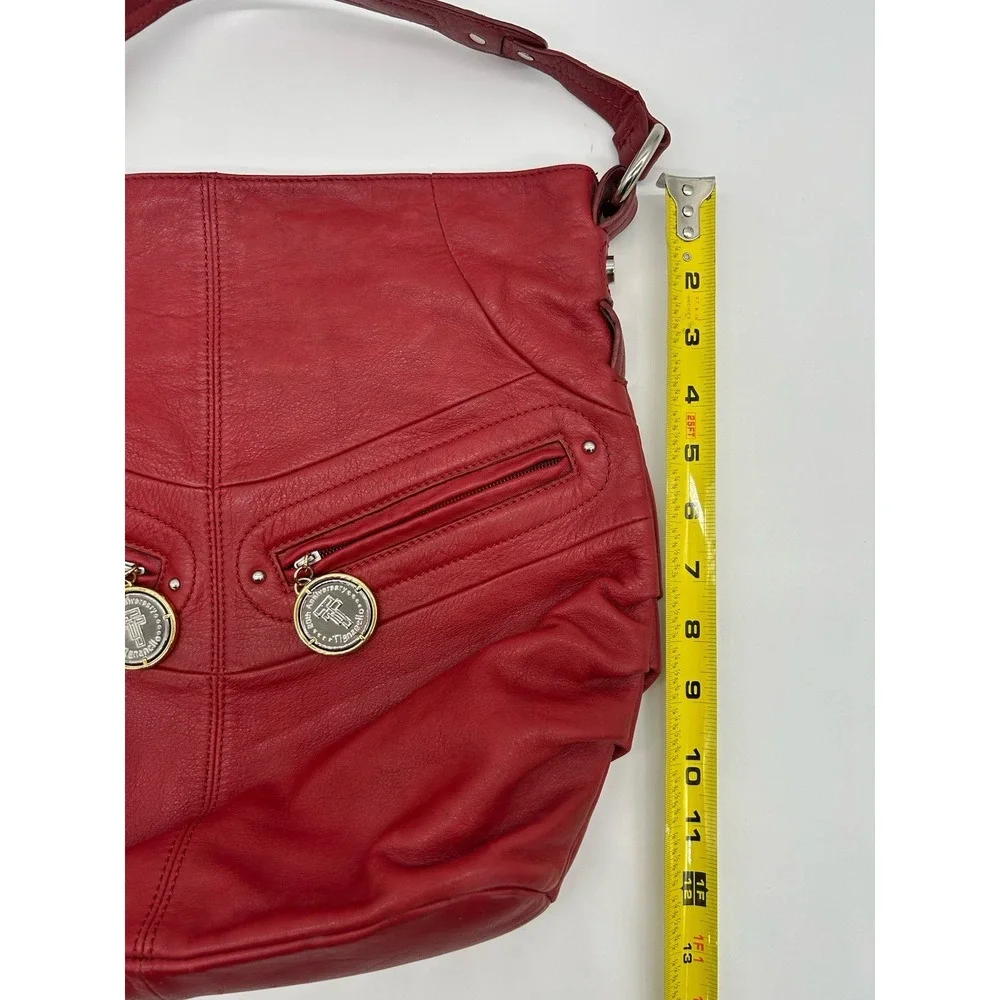 Tignanello 20th anniversary red leather Hobo shoulder bag‎